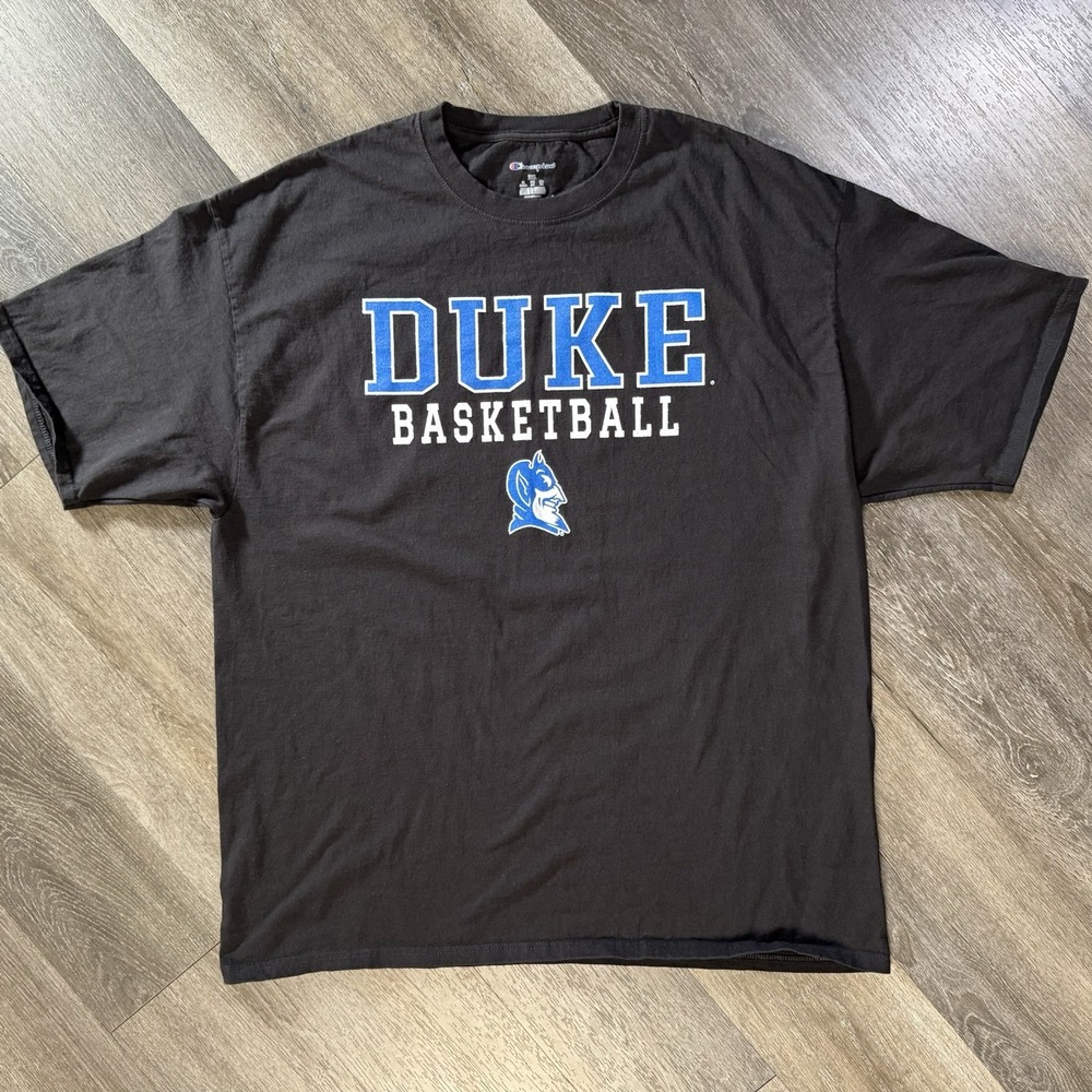 Duke Blue Devils Shirt Men 2XL Black NCAA Basketball Cotton Exchange Graphic Tee